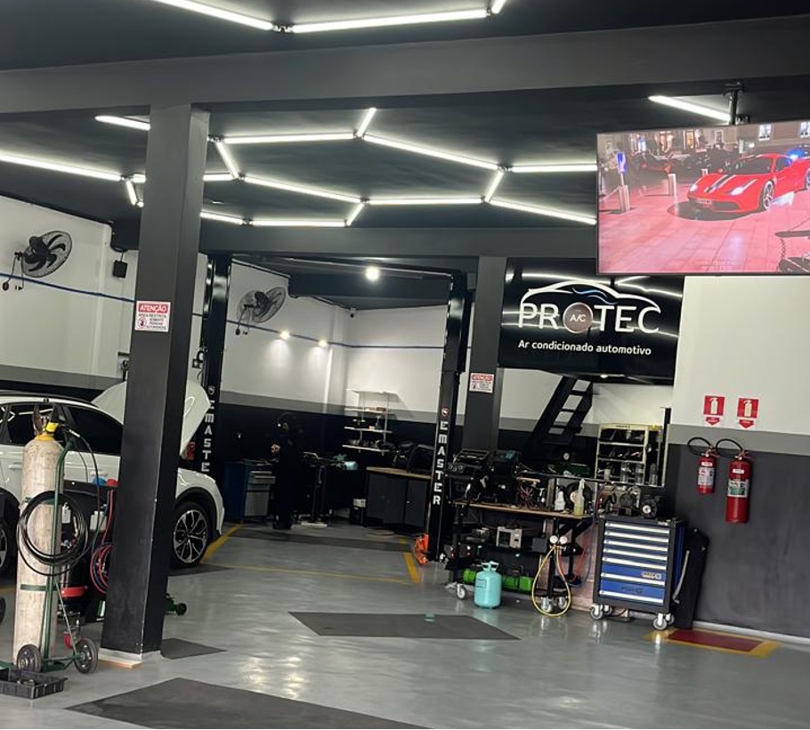 Oficina da Protec Ar Condicionado Automotivo